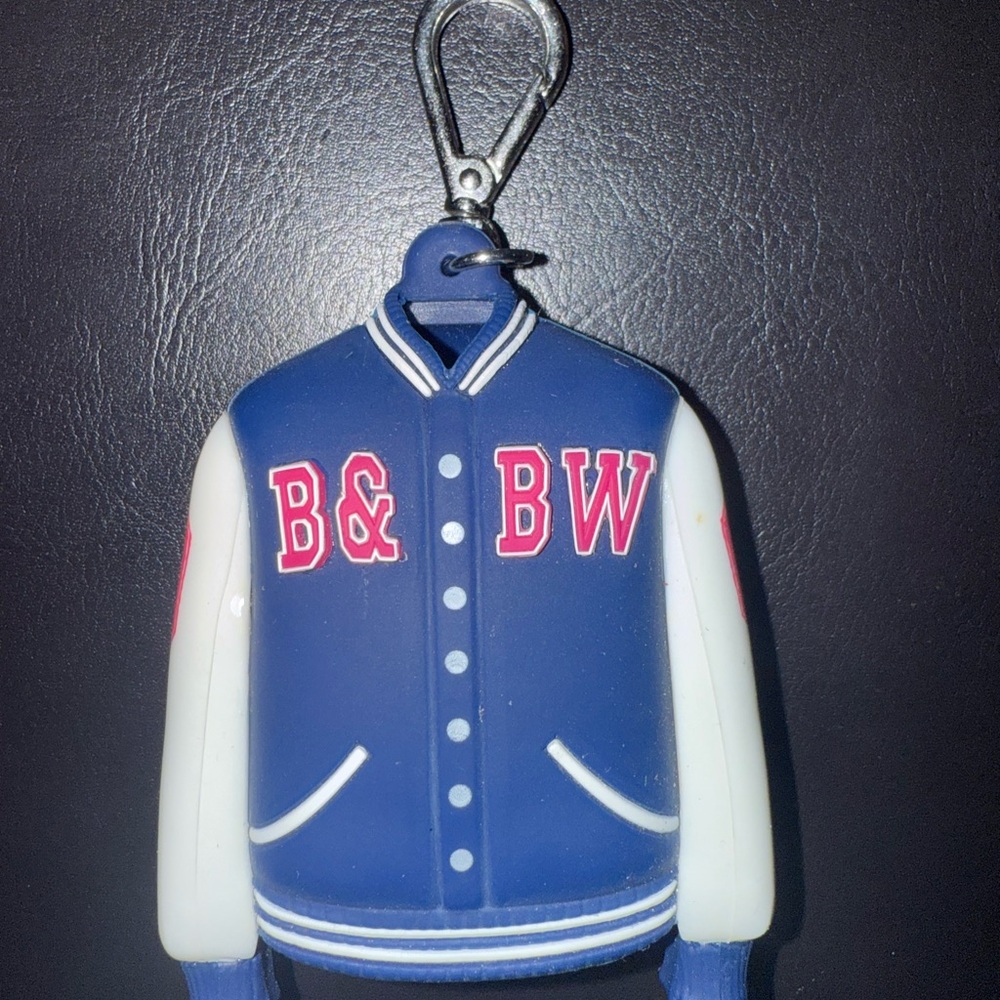 🛍️Blue and White B&BW hand sanitizer Holder🛍️